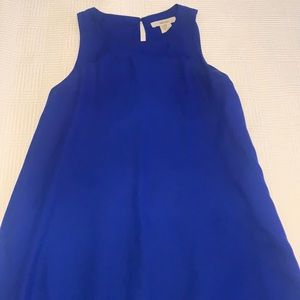Royal blue swing dress